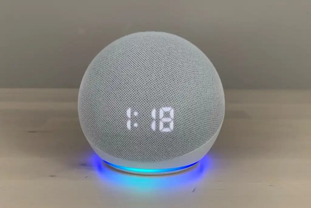 Echo Dot (4th gen) with clock