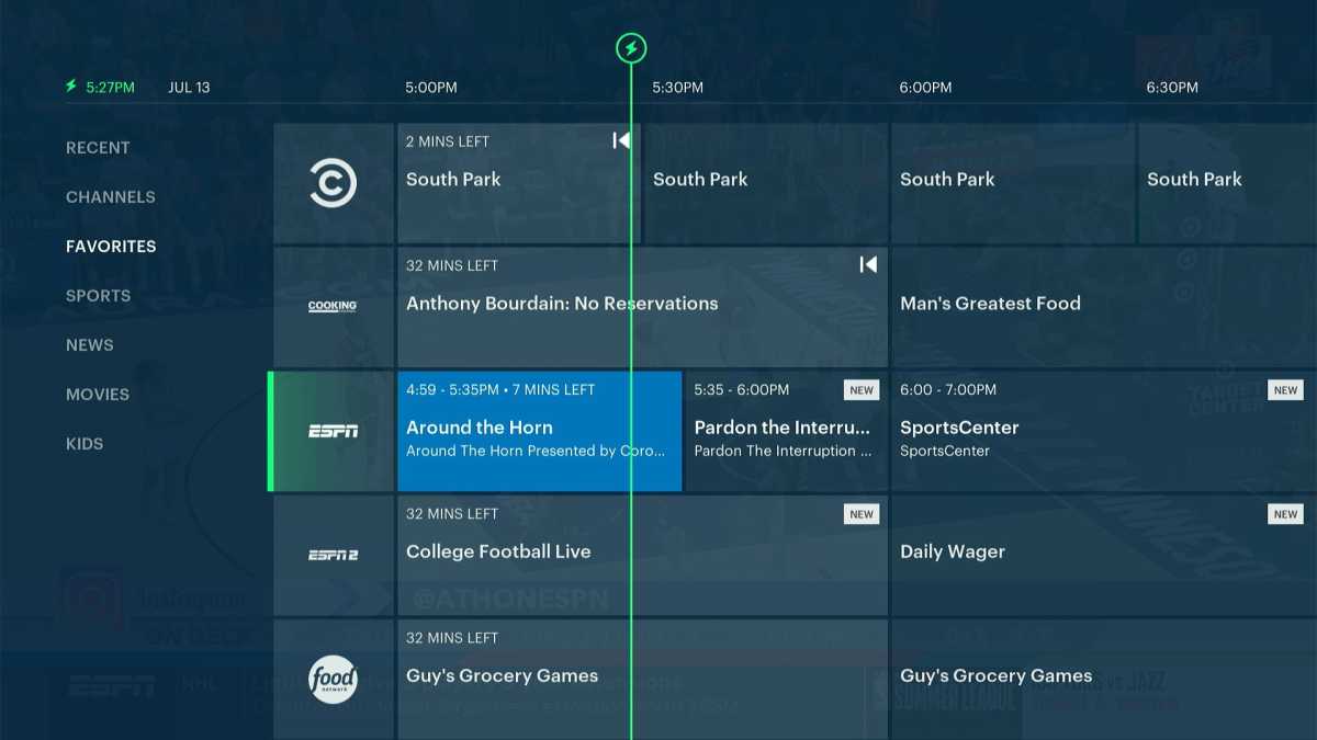 Hulu + Guide des chaînes de télévision en direct