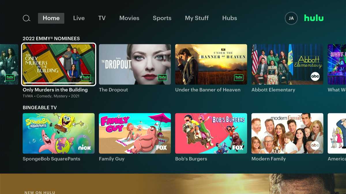 Recommandations Hulu + TV en direct