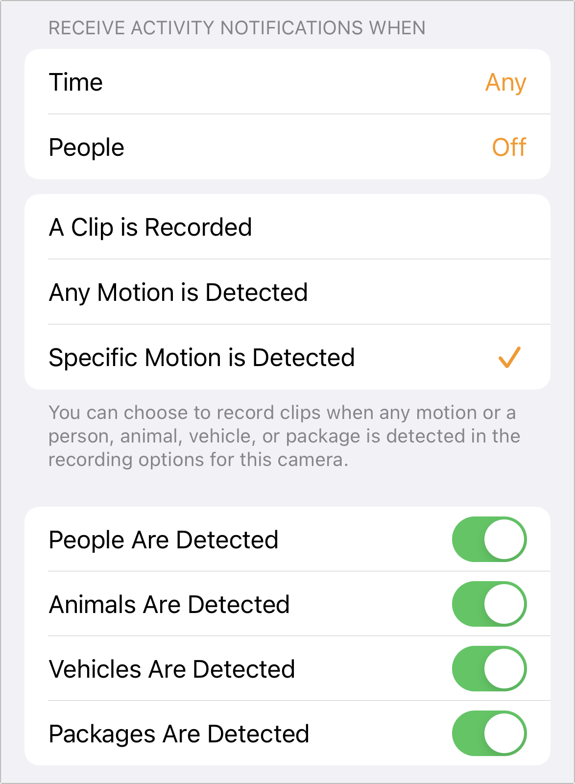 How to set up security camera action zones in Apple's Household app