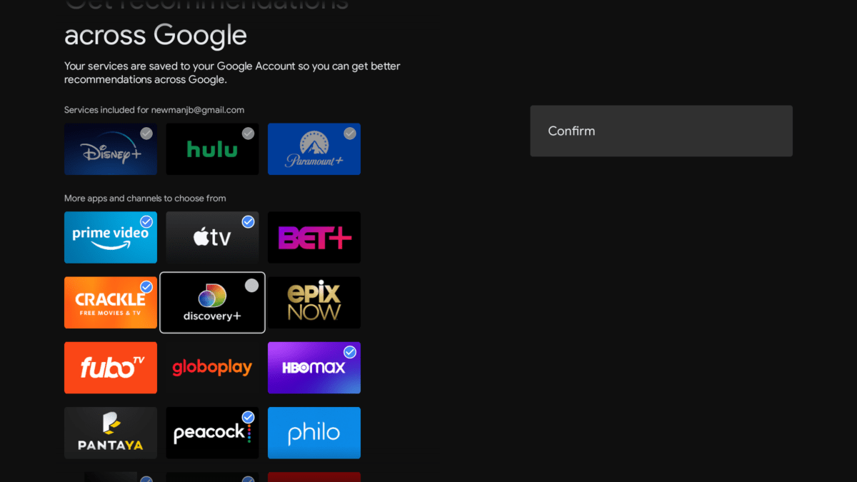 Personnalisation des sources sur Android TV