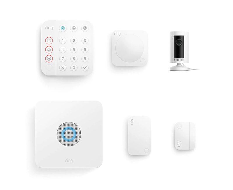 Ring Alarm and Indoor Cam 5-piece home security set