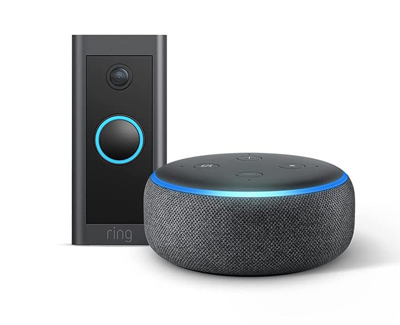 Amazon Ring Video Doorbell Wired & Echo Dot 3