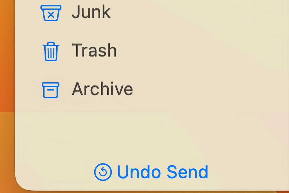 macOS Ventura: Apple Mail'de e-postanın gönderilmesi ve planlanması nasıl yapılır 1 macOS Ventura'nın Posta uygulamasında, bir e-posta gönderdikten sonra on saniye boyunca Kenar Çubuğunun altında yeni Göndermeyi Geri Al işlevi görünür