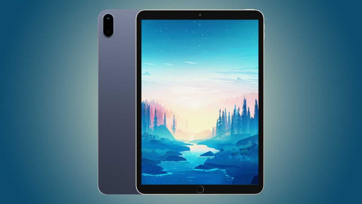 Render of the 10th generation iPad Pro
