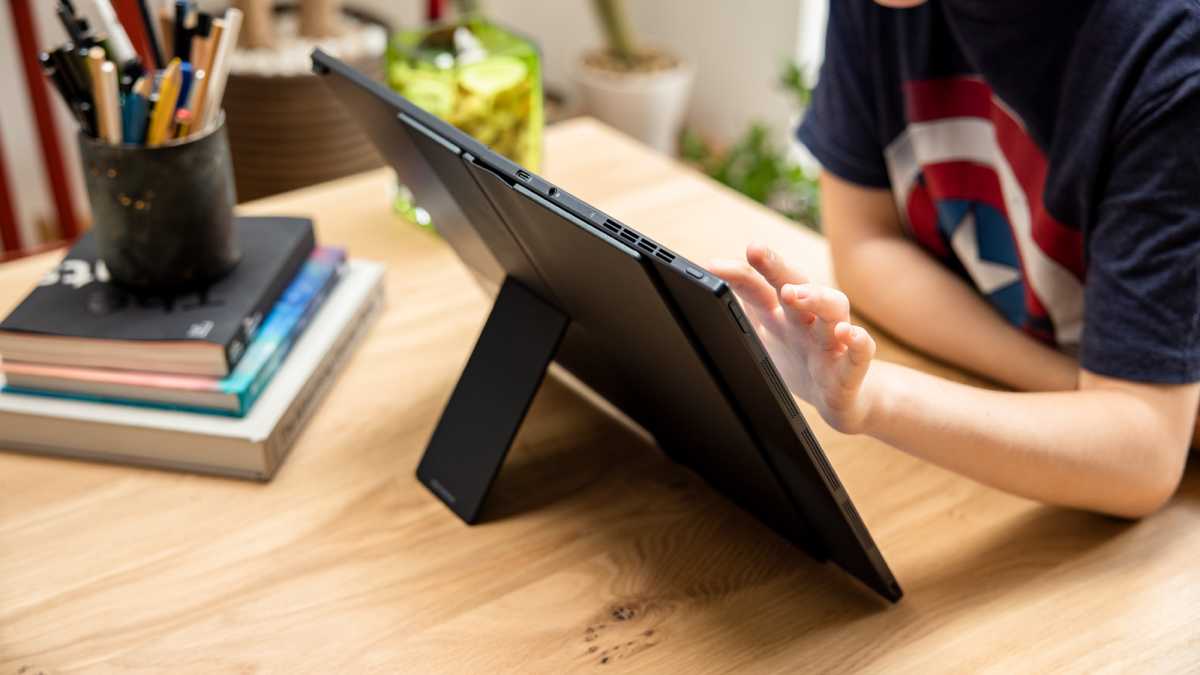 Asus Zenbook OLED on kickstand