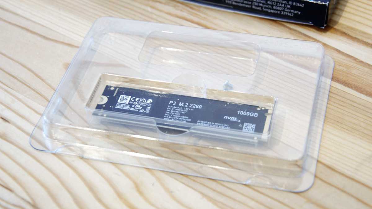 Crucial P3 in transparent packaging
