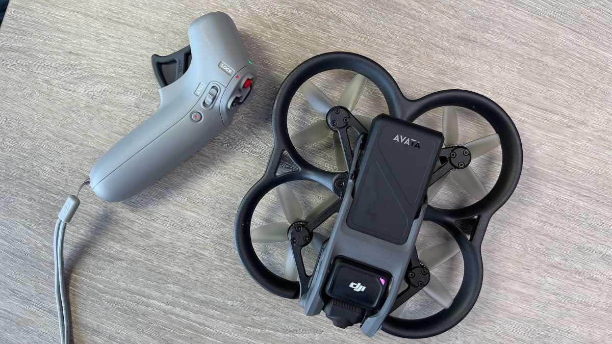 DJI Avata and Motion Controller on a table