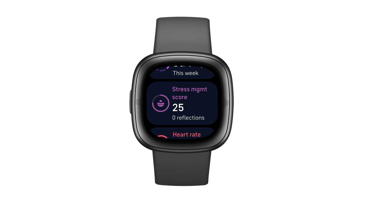 A black Fitbit Sense 2