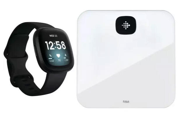 Fitbit Versa 3 & Aria Air Smart Scale Bundle