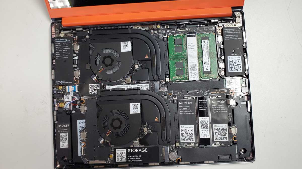 Laptop upgradeable frameworks