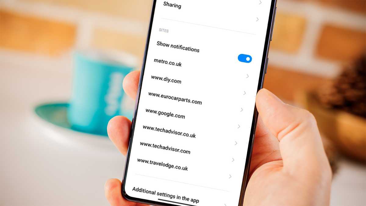 How to block browser push notifications on Android