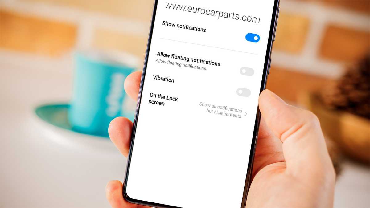 How to block browser push notifications on Android