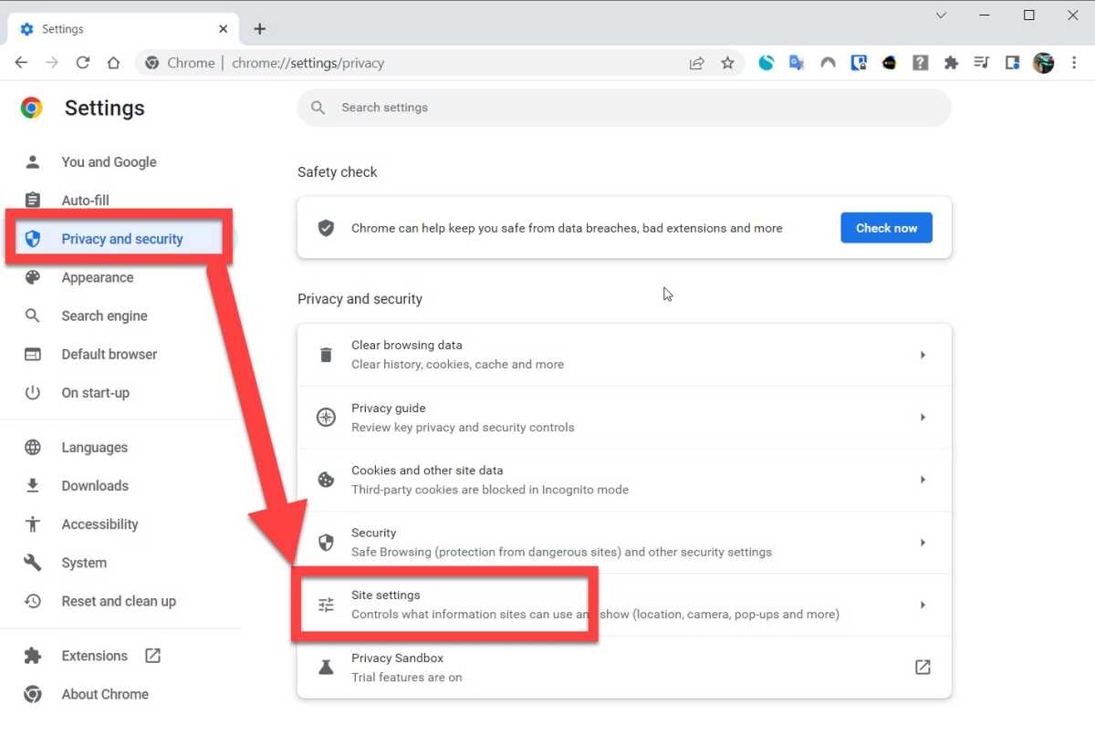 How to block browser push notifications in Chrome