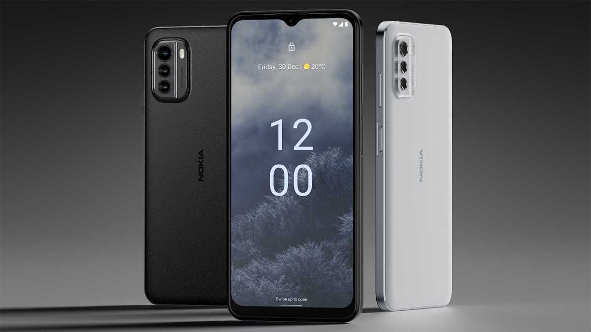 A black and white Nokia G60 5G
