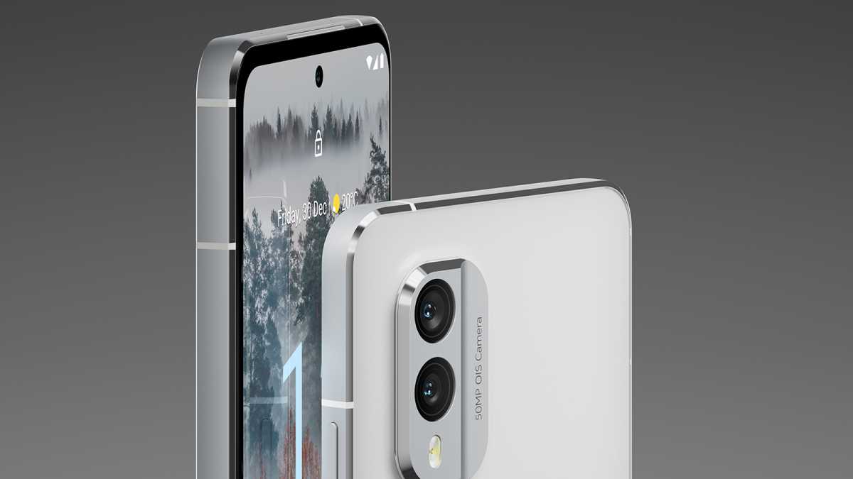 A white Nokia x30 5G
