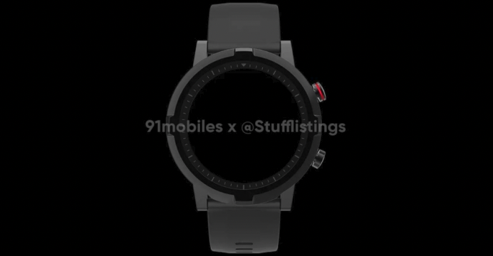 Alleged render of a OnePlus Nord smartwatch