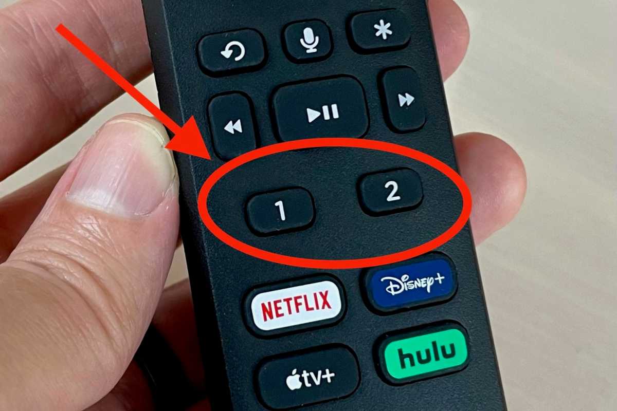 Roku remote personal shortcut buttons