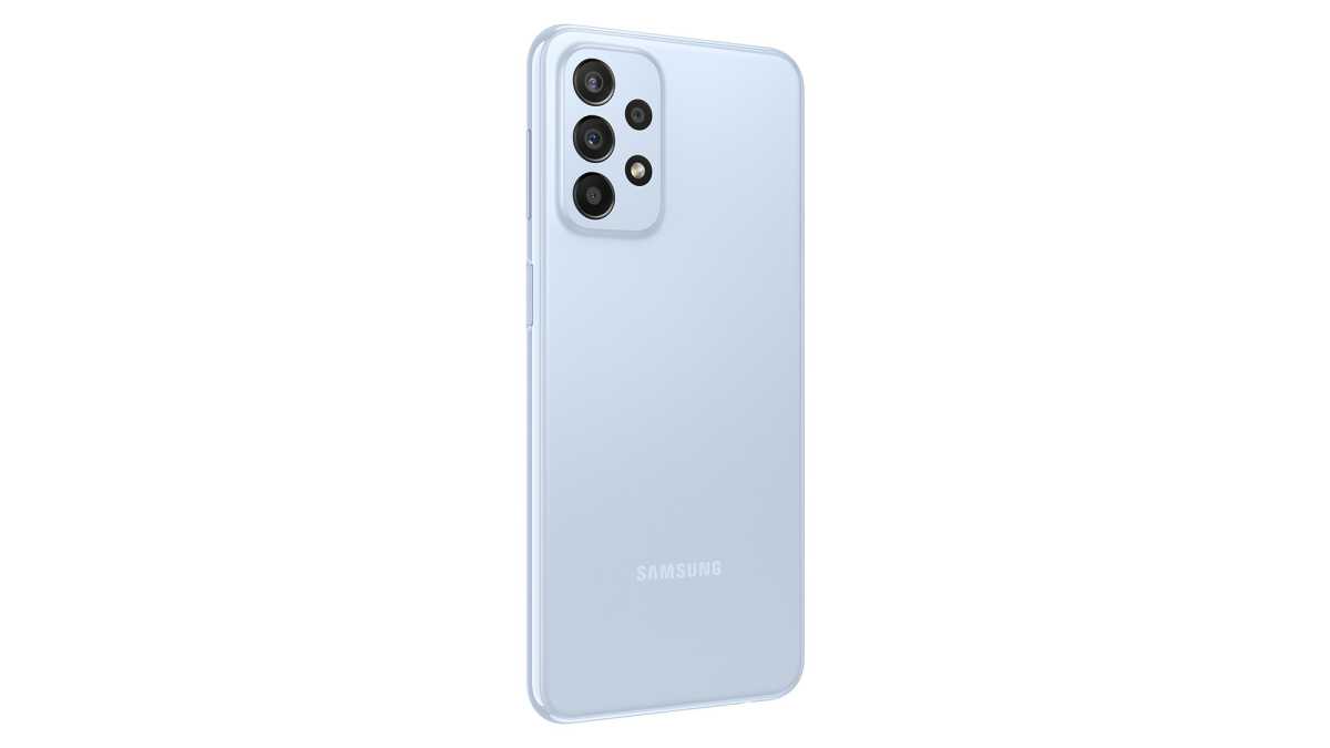 Samsung Galaxy A23 5G back blue