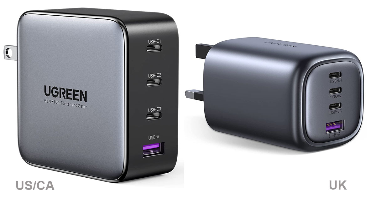 UGREEN Nexode 100W USB-C laddare med MagSafe 15W USB-C