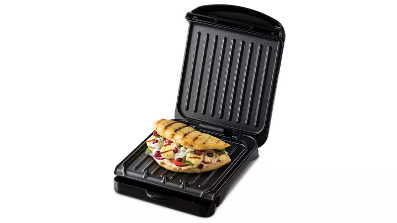 George Foreman fit grill with a panino inside