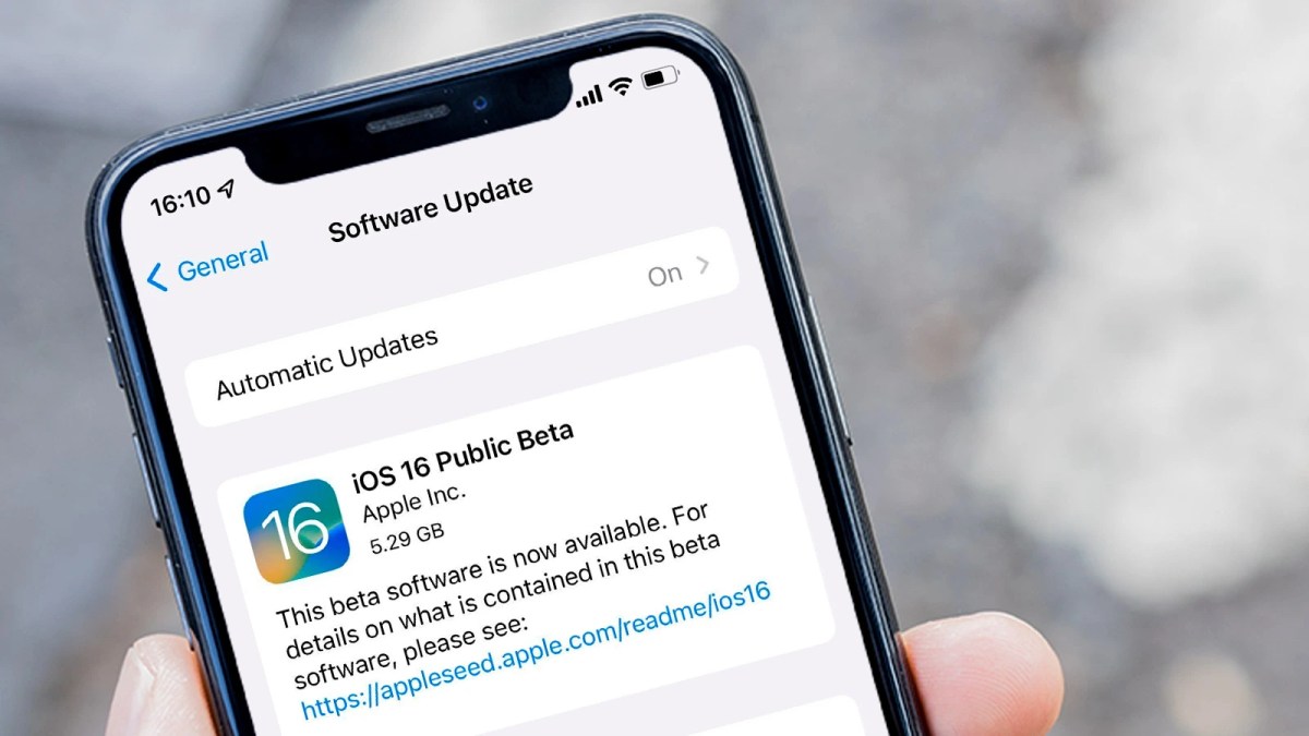 Installing the iOS 16 beta
