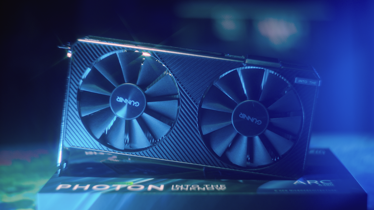 Gunnir's custom Intel Arc A380 graphics card