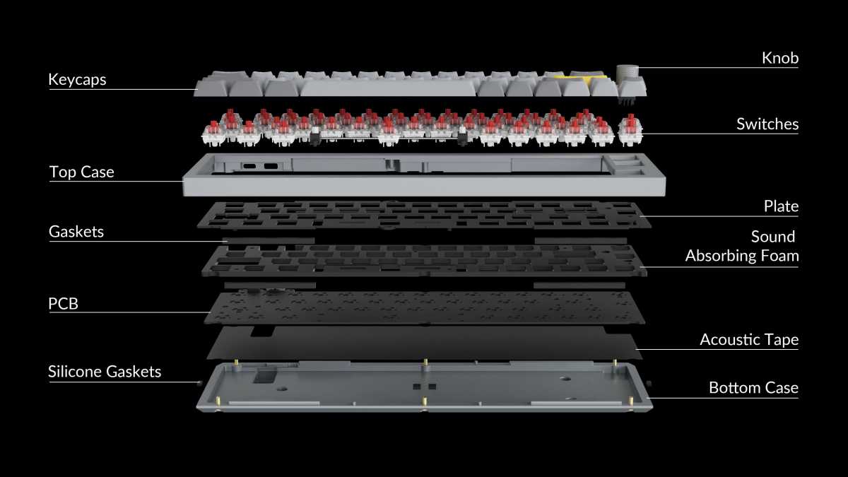 Keychron Q9 exploded view