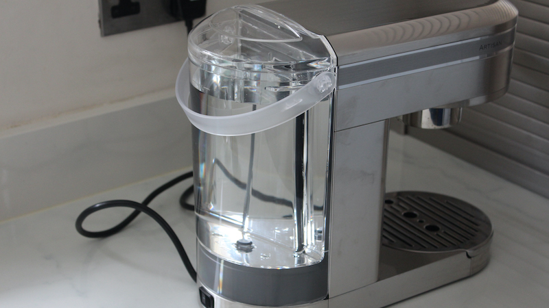 KitchenAid espresso machine water tank