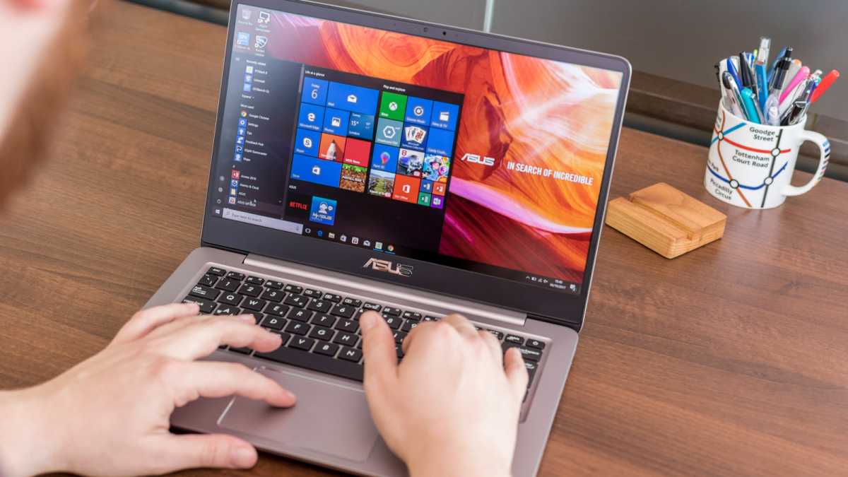 Windows 10 running on Asus laptop