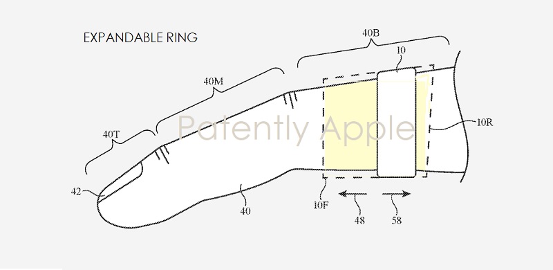 Patentzeichnung für einen Apple-Ring