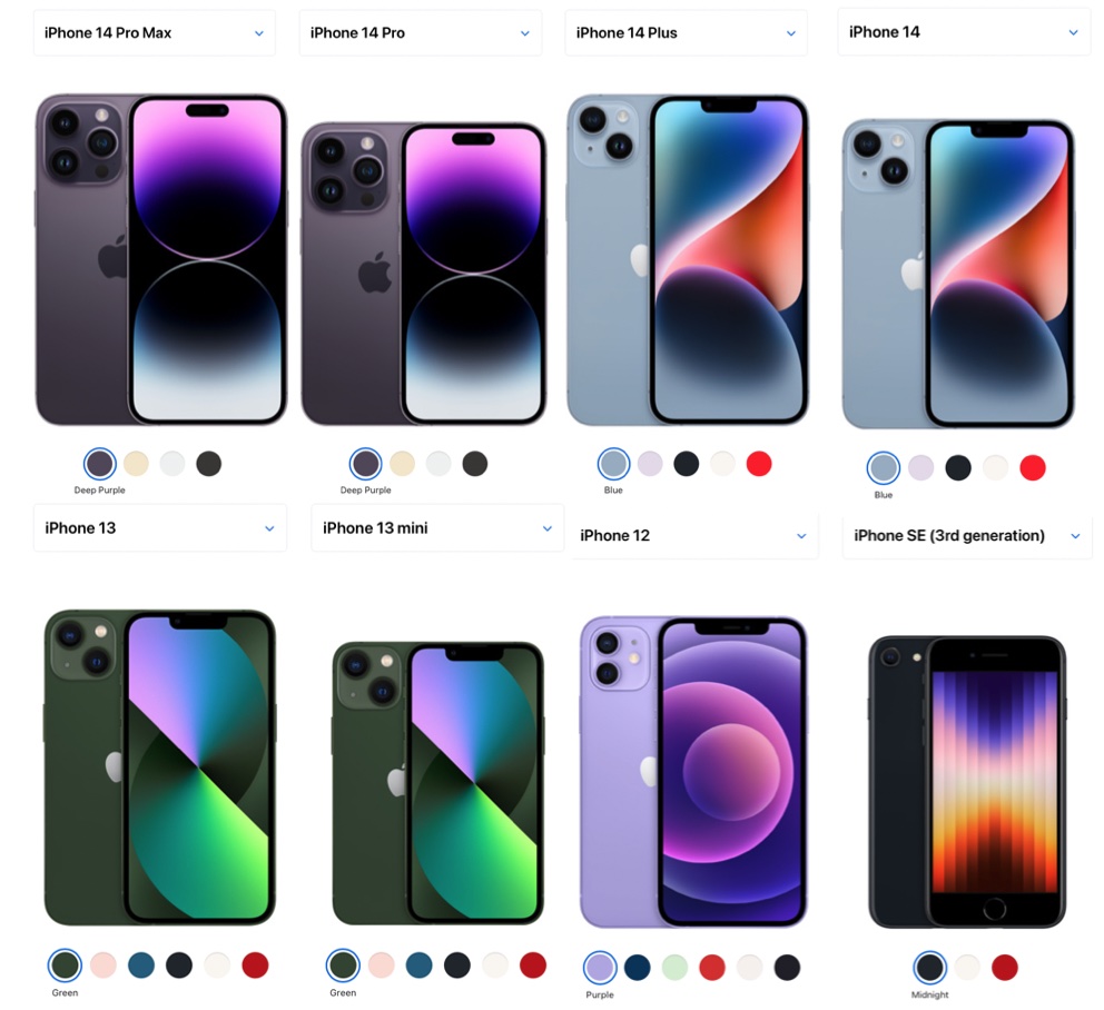 All the iPhones on sale 2022