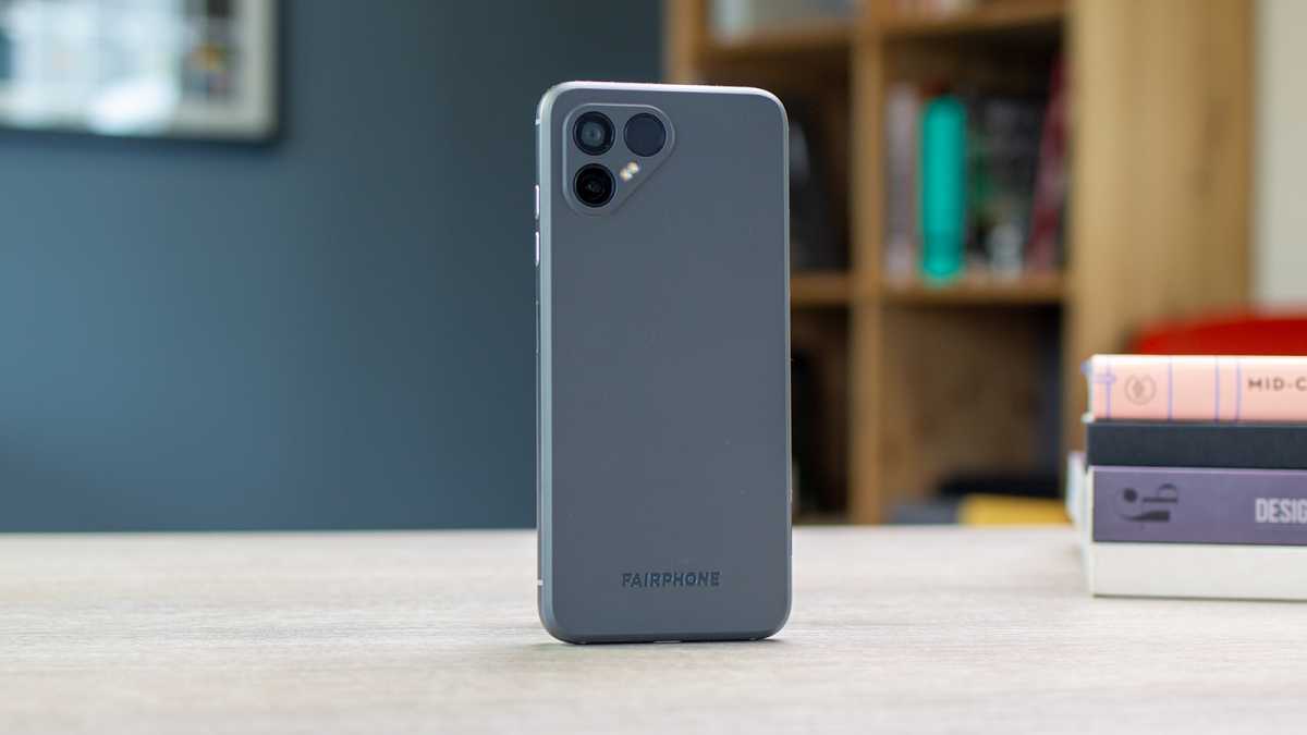 The rear of the Fairphone 4
