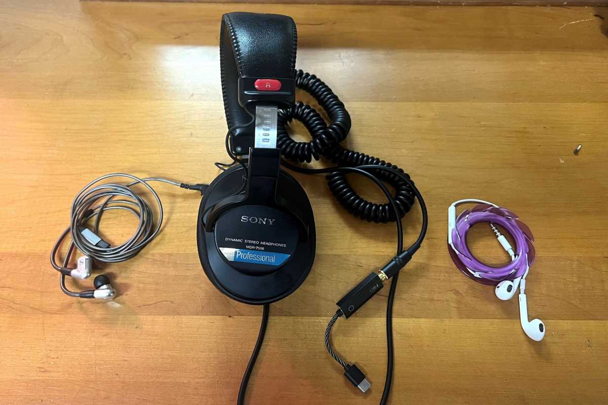 Headphones used in our Fiio KA1 review