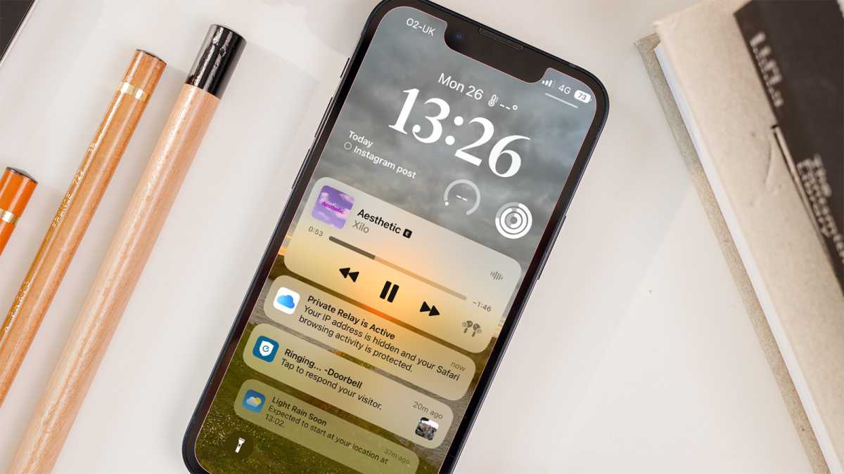 iPhone displaying notifications in list-style like that of iOS 15