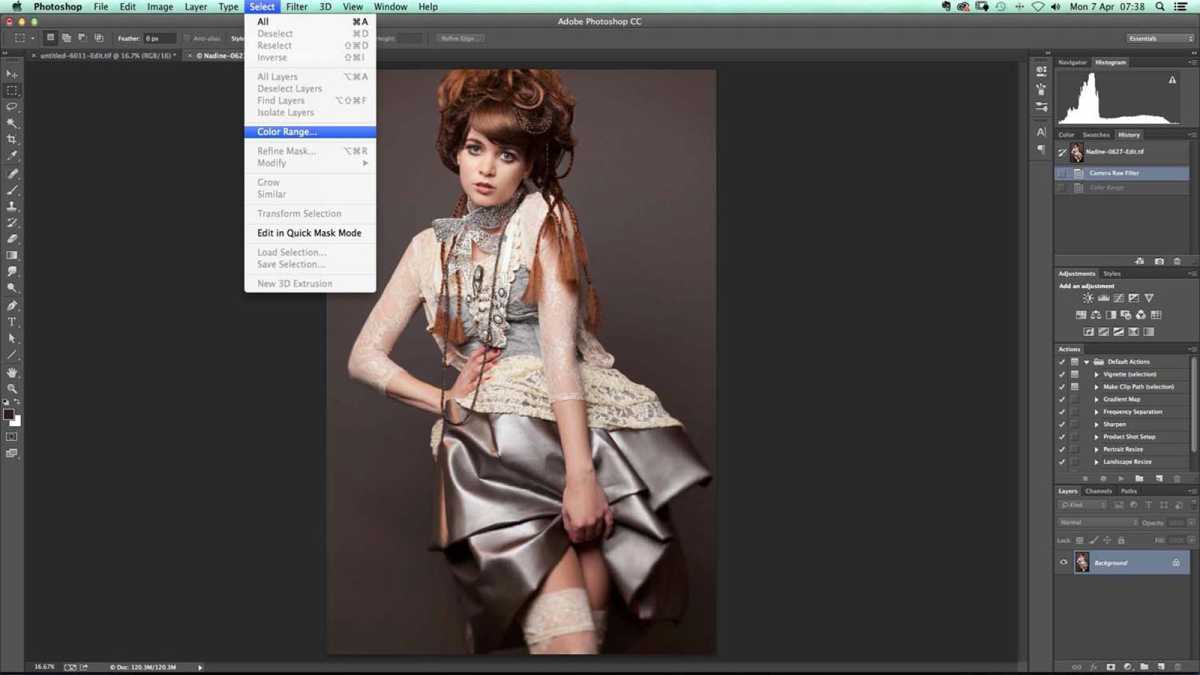 How to adjust skin tone in Photoshop - step 2