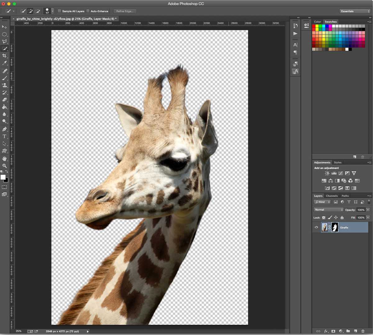 How to remove background in Photoshop - step 11