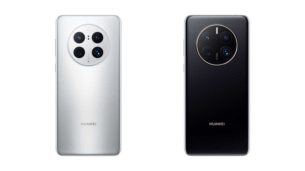 The silver and black Huawei Mate 50 Pro