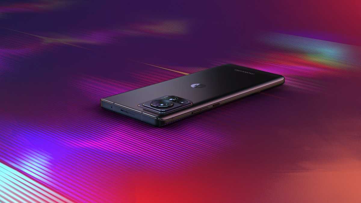 Motorola Edge 30 Ultra on its front