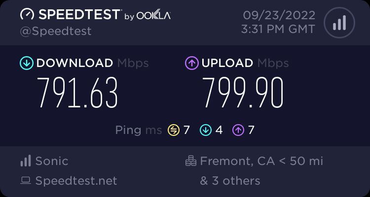 Private Internet Access Review 2022 Speed tests - baseline