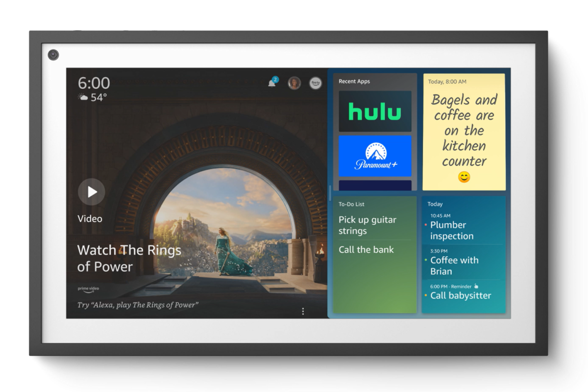 Fire TV playing 'The Rings of Power' on Amazon Echo Show 15