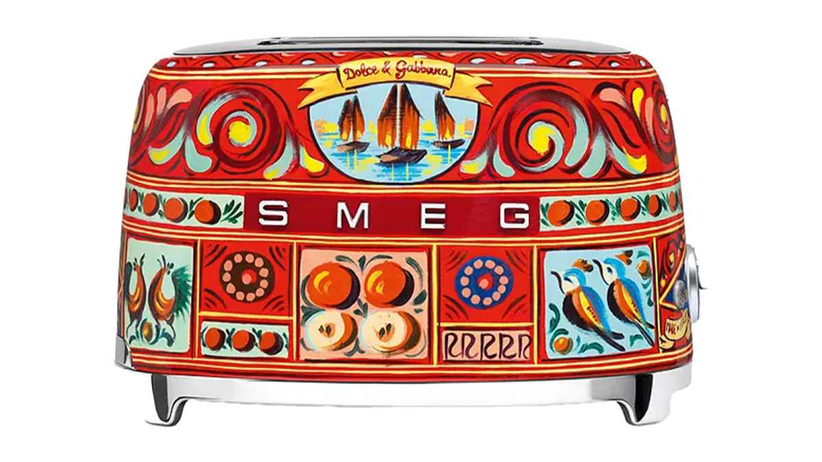 Decorated Smeg X Dolce & Gabbana toaster