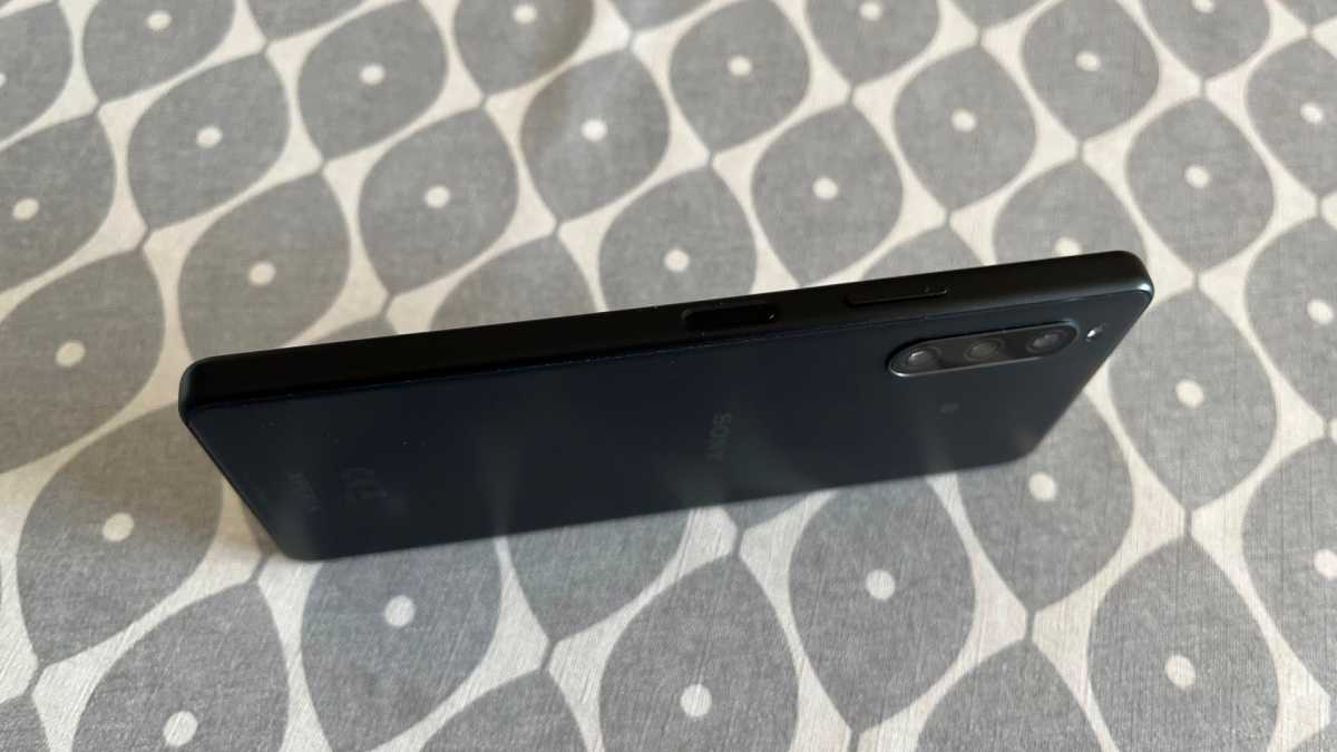 Sony Xperia 10 IV side on table