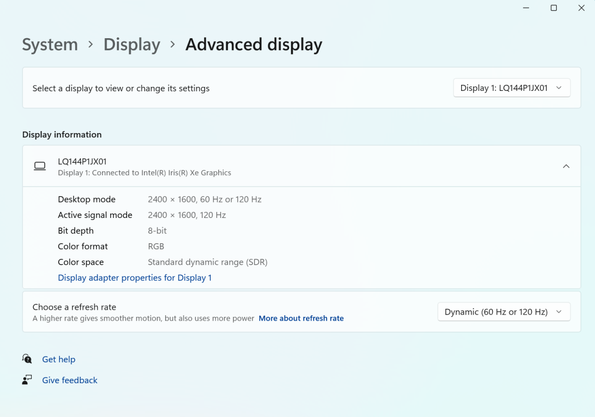 Windows 11 Dynamic Refresh Rate