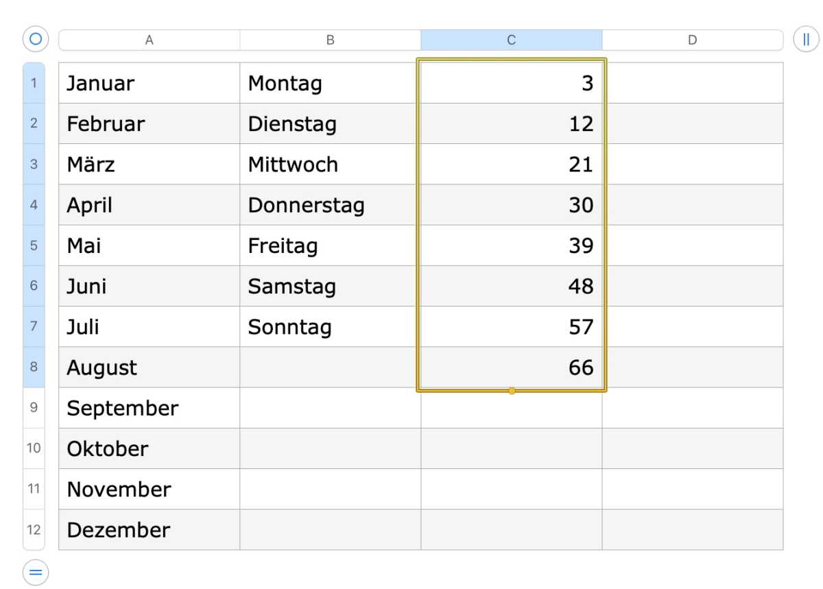 Eine Anleitung zur Erstellung von Tabellen in Pages auf dem Mac