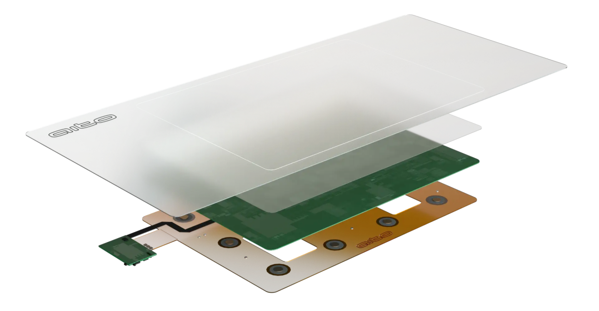 Aito haptic trackpad exploded