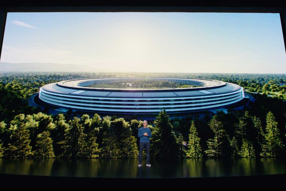 Apple Park keynote slide