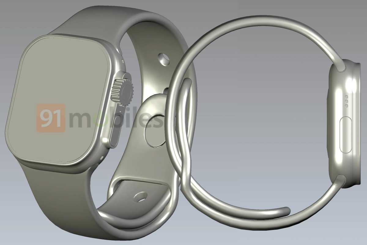 Apple Watch Pro CAD renders