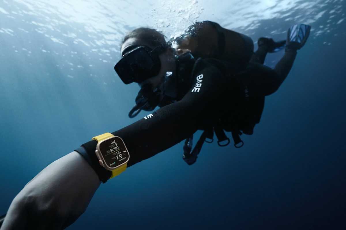 Apple Watch Ultra de buceo