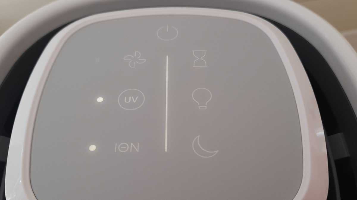 Breville air purifier controls